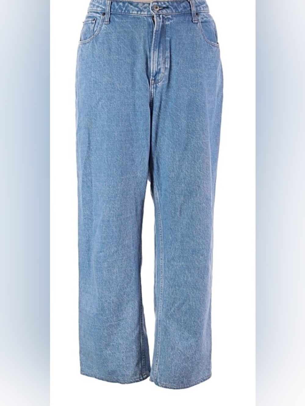 Abercrombie & Fitch Light Blue High-Rise Loose Jeans